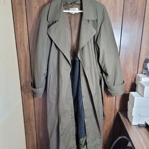 Classic Olive Trench Coat